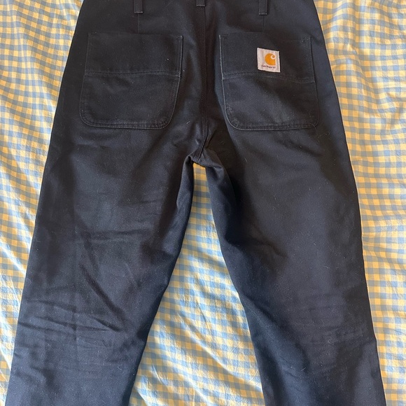 Carhartt WIP Black Abbott Pants - Picture 1 of 4